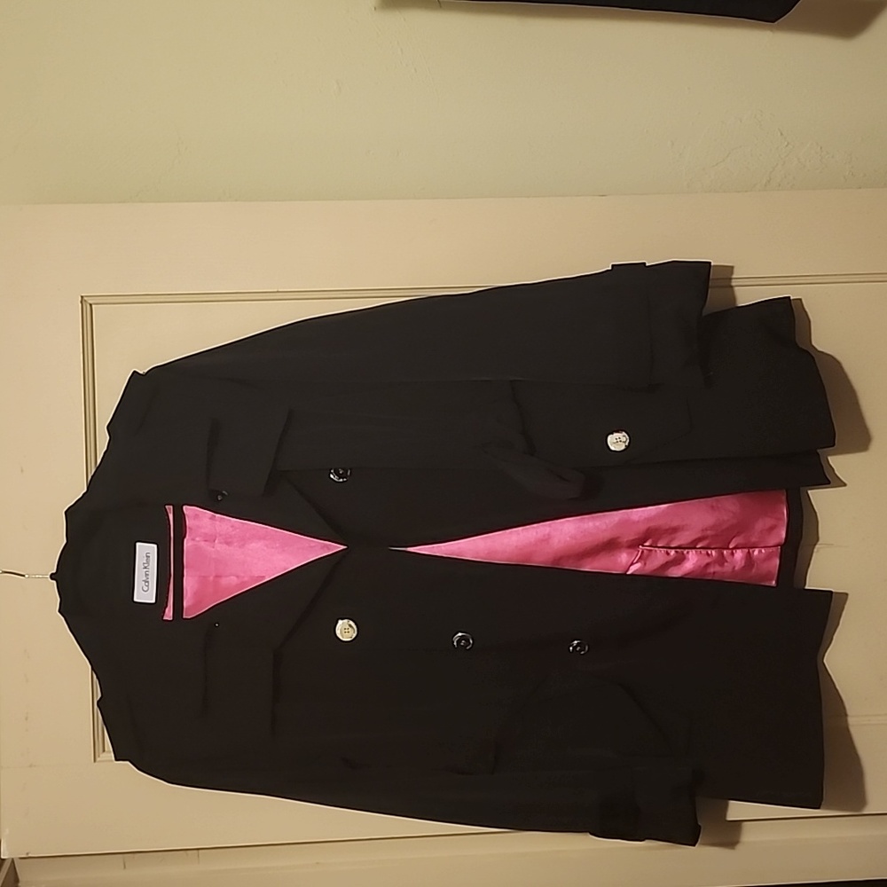 Calvin Klein Double Breasted Belted Trench Coat